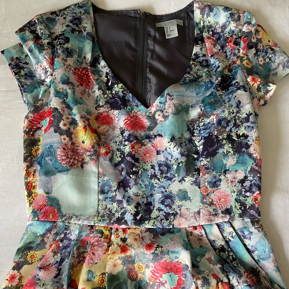 Floral Satin Sundress